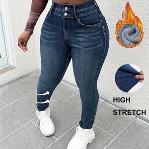 Shein Slayr Dark Wash Jeans